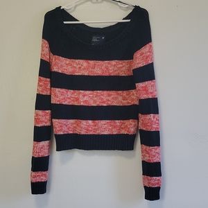 Red and Blue striped Knitted Sweater